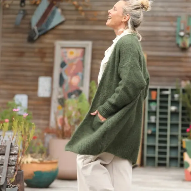 Quintessence - Gilet Naïs – Kaki