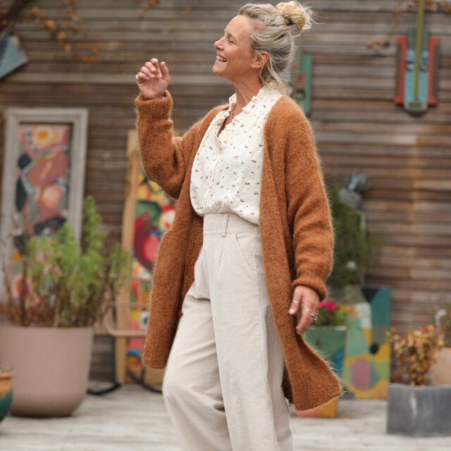 Quintessence - Gilet Naïs - Noisette