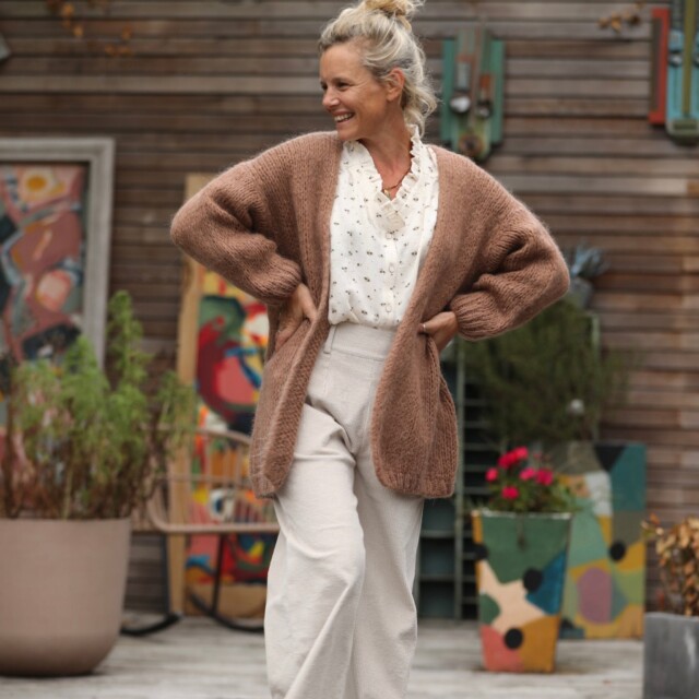 Quintessence - Gilet Prisca Camel