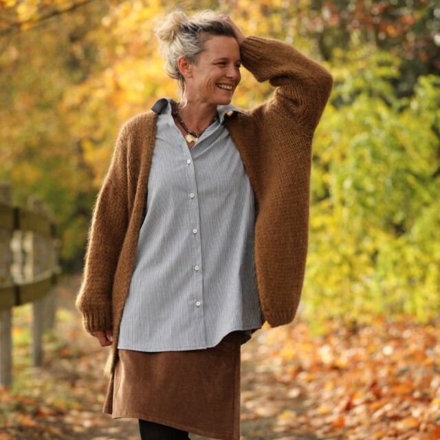 Quintessence - Gilet Prisca Camel