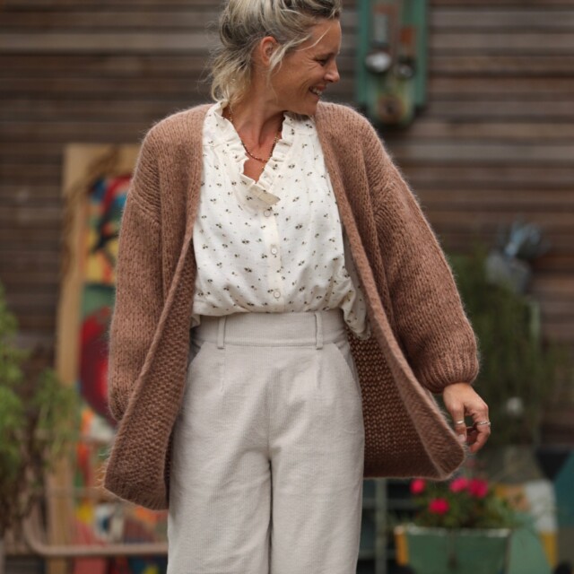 Quintessence - Gilet Prisca Camel