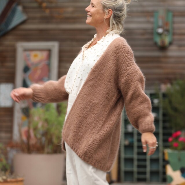 Quintessence - Gilet Prisca Camel