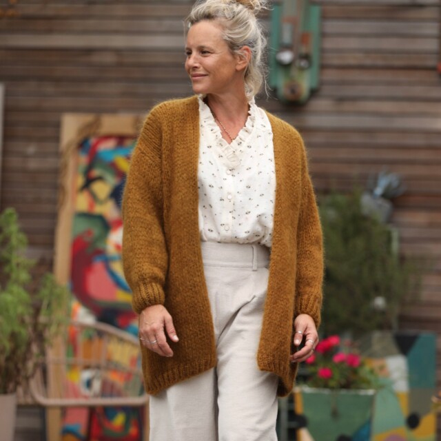Quintessence - Gilet Prisca Cannelle