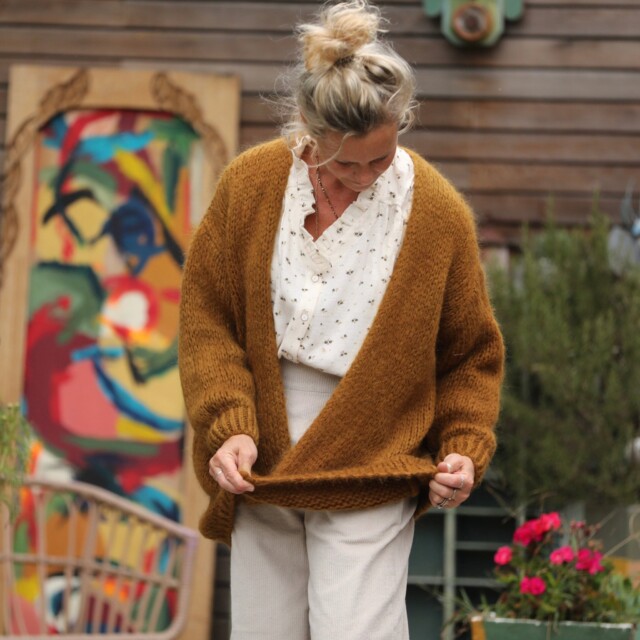 Quintessence - Gilet Prisca Cannelle