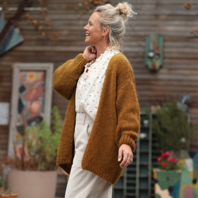 Quintessence - Gilet Prisca Cannelle