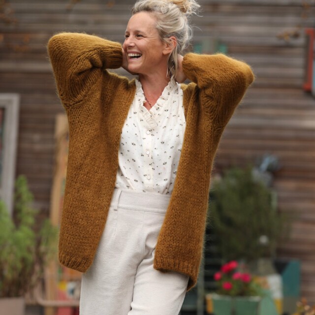 Quintessence - Gilet Prisca Cannelle
