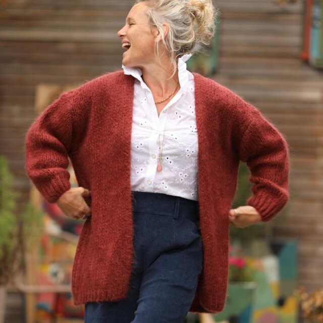 Quintessence - Gilet Prisca Terracotta