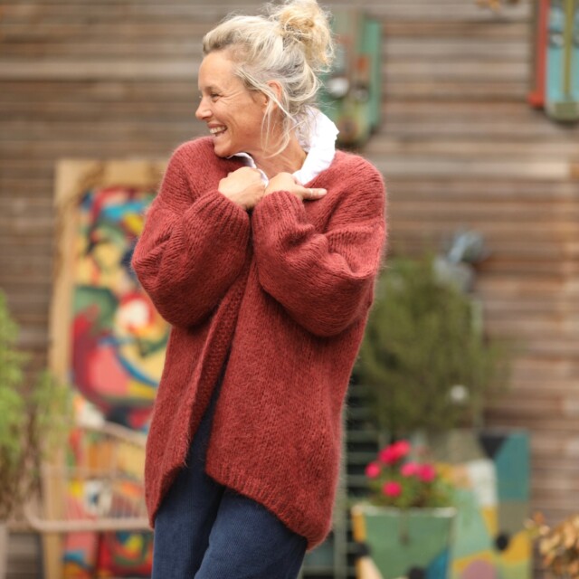 Quintessence - Gilet Prisca Terracotta