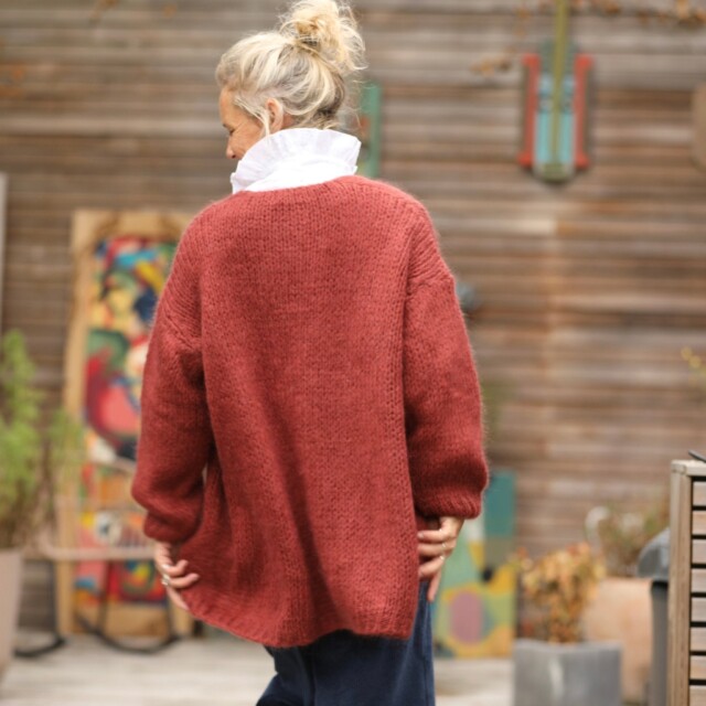 Quintessence - Gilet Prisca Terracotta