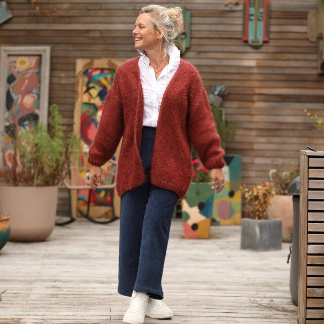 Quintessence - Gilet Prisca Terracotta