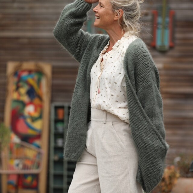 Quintessence - Gilet Prisca Eucalyptus