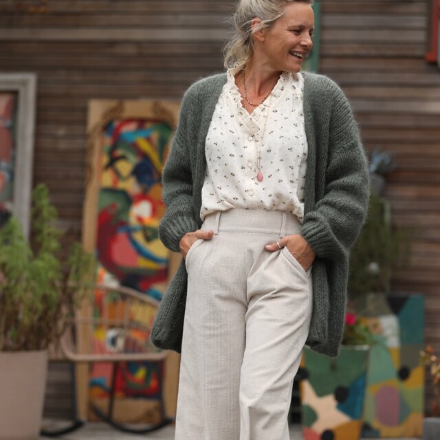 Quintessence - Gilet Prisca Eucalyptus