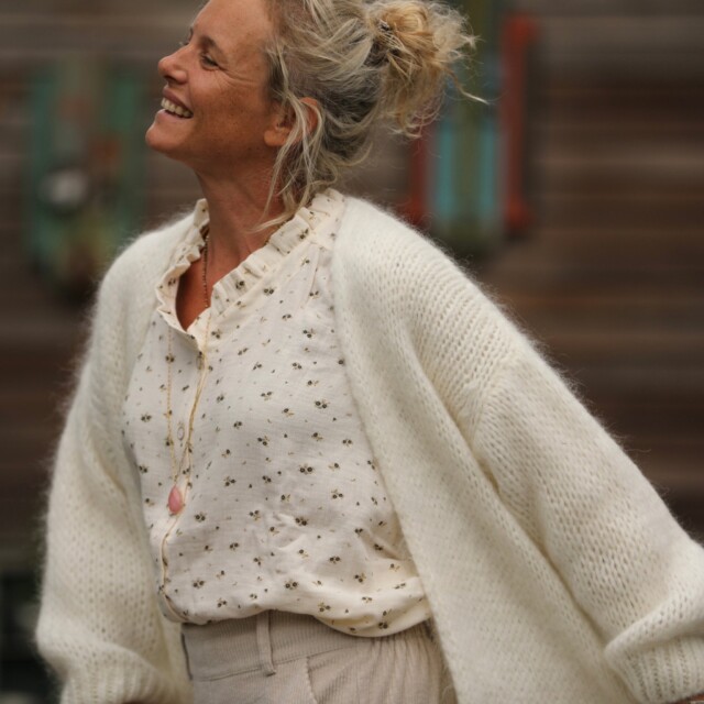 Quintessence - Gilet Prisca Ivoire