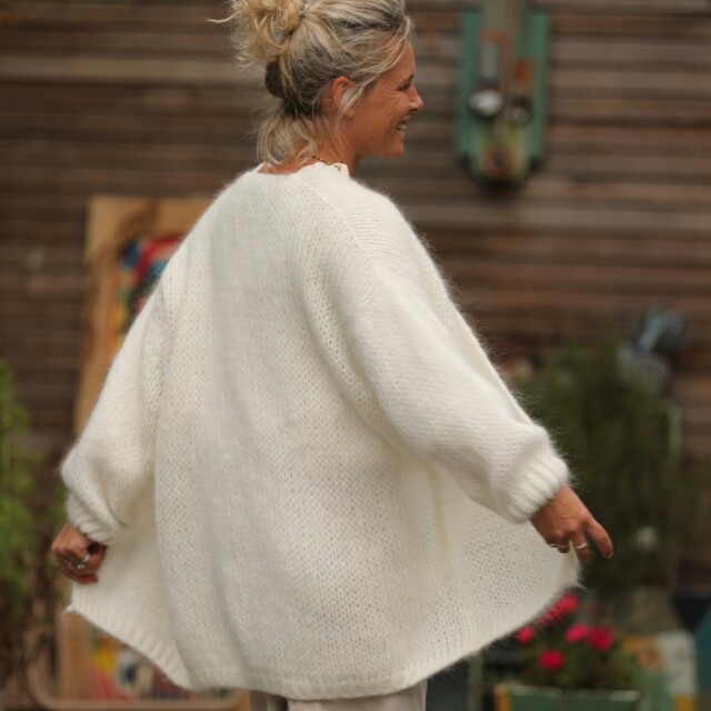 Quintessence - Gilet Prisca Ivoire