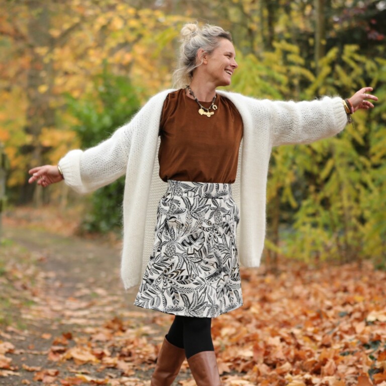 Quintessence - Gilet Prisca Ivoire