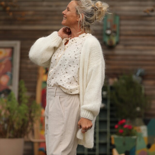 Quintessence - Gilet Prisca Ivoire