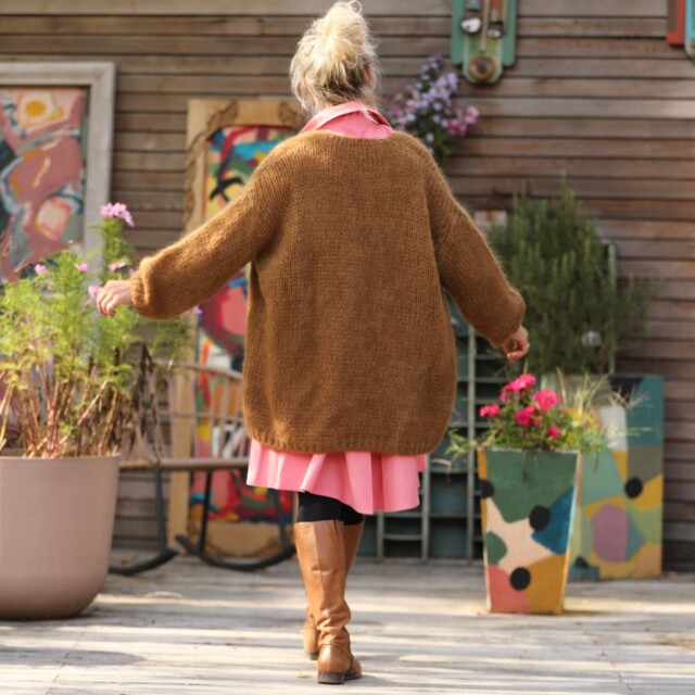 Quintessence - Gilet Prisca Noisette