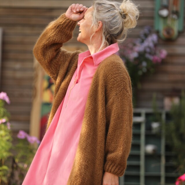 Quintessence - Gilet Prisca Noisette