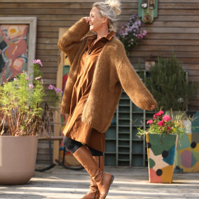 Quintessence - Gilet Prisca Noisette