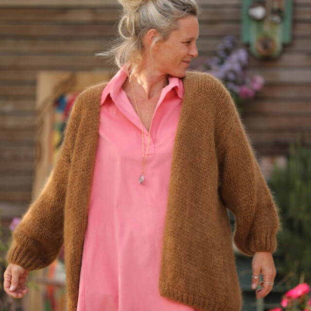 Quintessence - Gilet Prisca Noisette