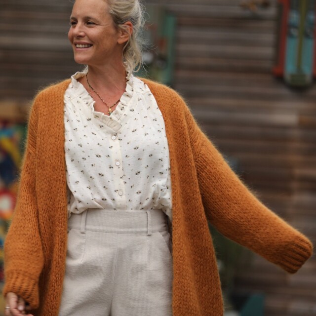 Quintessence - Gilet Prisca Safran