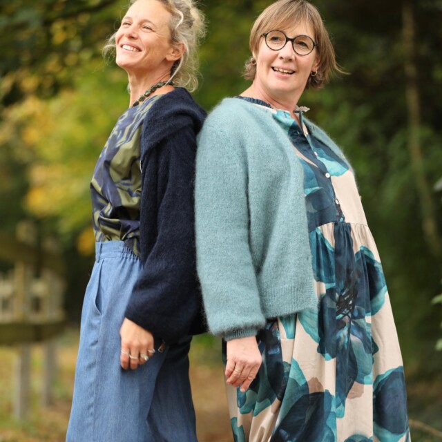 Quintessence - Gilet Sélène – Bleu céladon