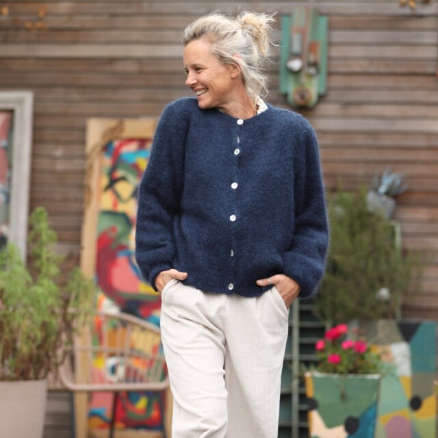 Quintessence - Gilet Sélène - Bleu marine