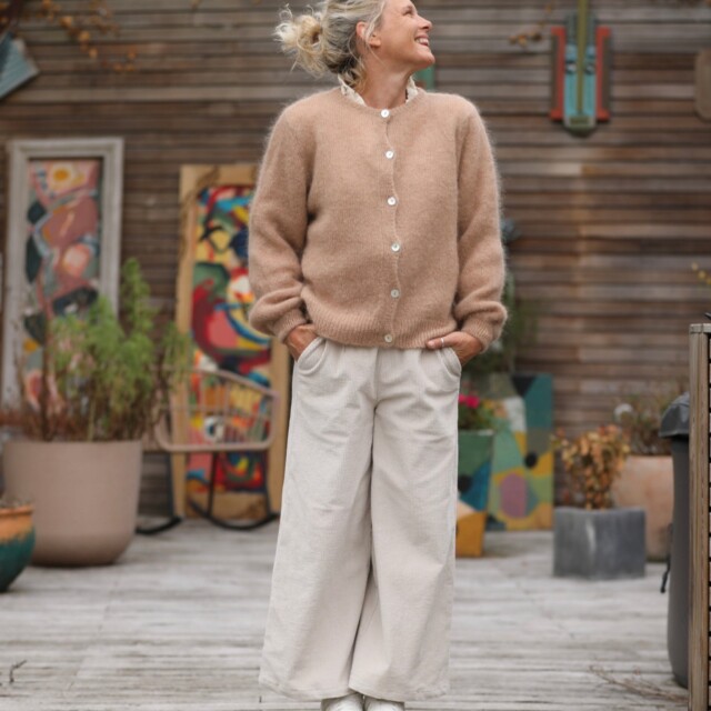 Quintessence - Gilet Sélène - Camel