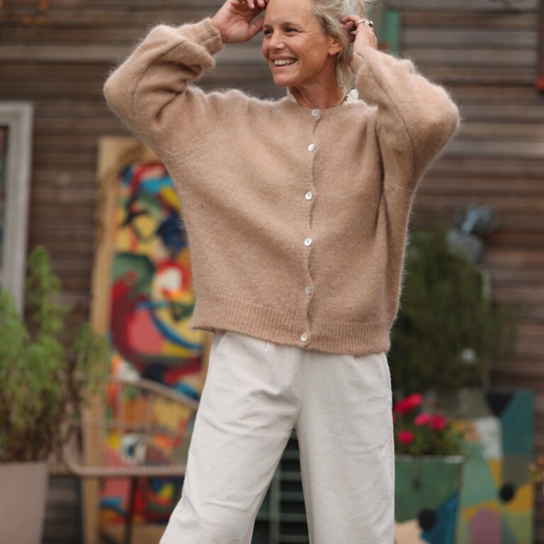 Quintessence - Gilet Sélène - Camel