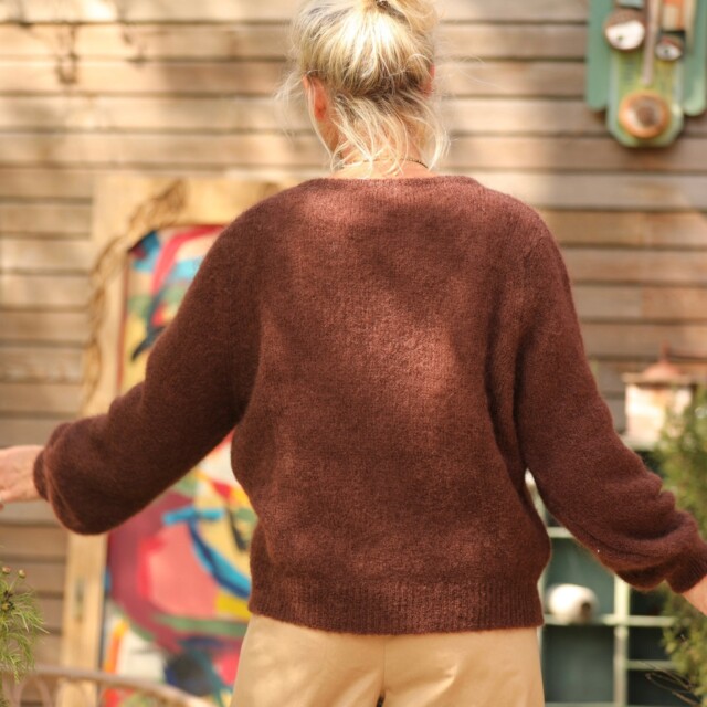 Quintessence - Gilet Sélène -Chocolat