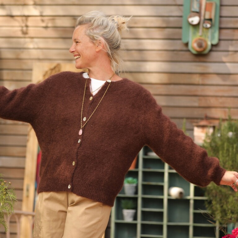 Quintessence - Gilet Sélène -Chocolat