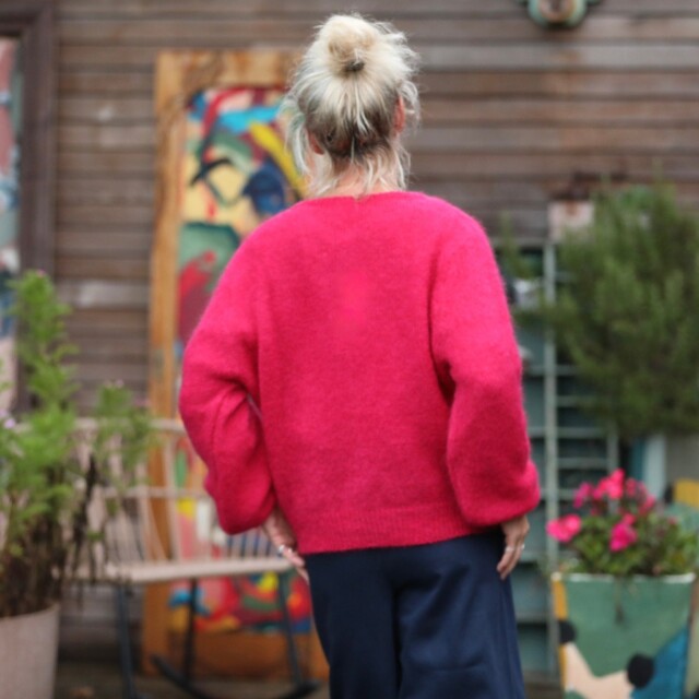 Quintessence - Gilet Sélène -Fraise