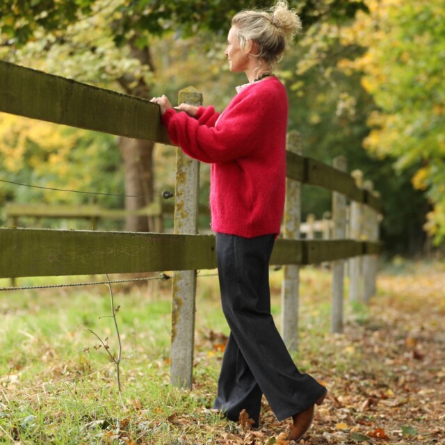 Quintessence - Gilet Sélène -Fraise
