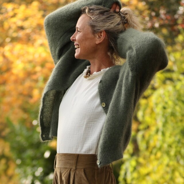 Quintessence - Gilet Sélène - Kaki