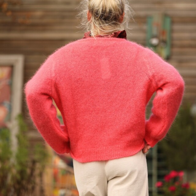 Quintessence - Gilet Sélène - Rose gourmand