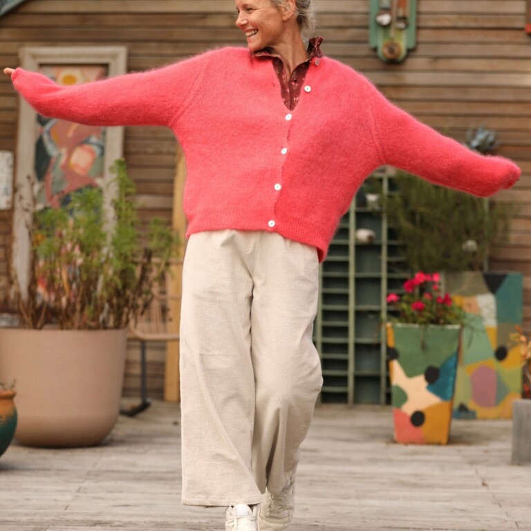 Quintessence - Gilet Sélène - Rose gourmand