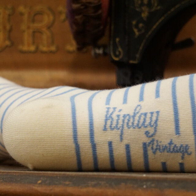 Kiplay Vintage - Chaussettes Rayée Femme