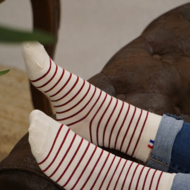 Kiplay Vintage - Chaussettes Rayée Femme