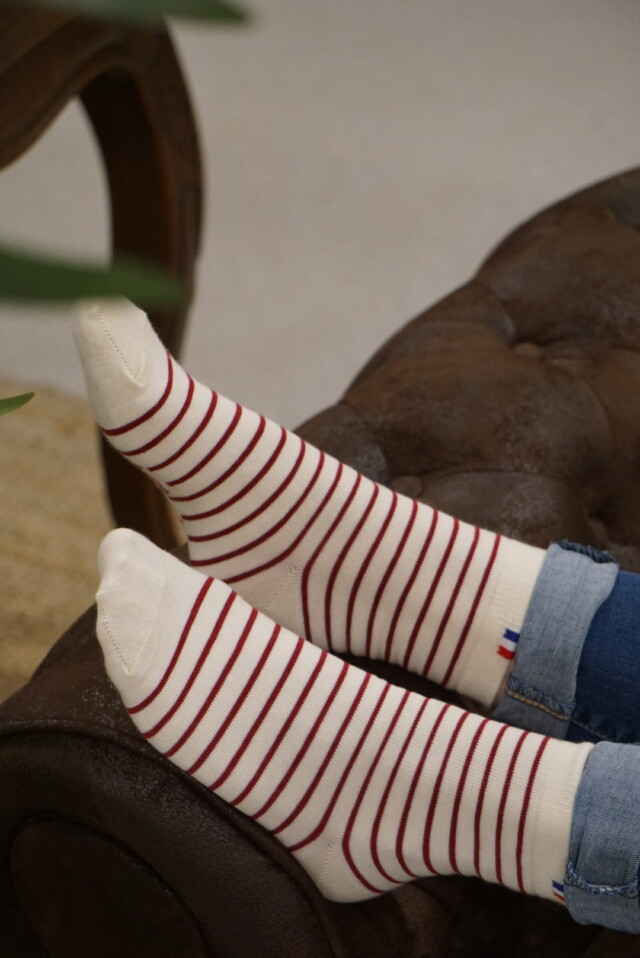 Kiplay Vintage - Chaussettes Rayée Femme