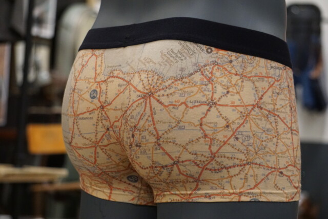 Kiplay Vintage - Boxer Carte Normandie Homme