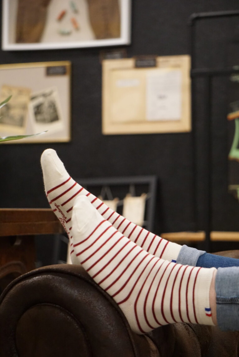 Kiplay Vintage - Chaussettes Rayée Femme