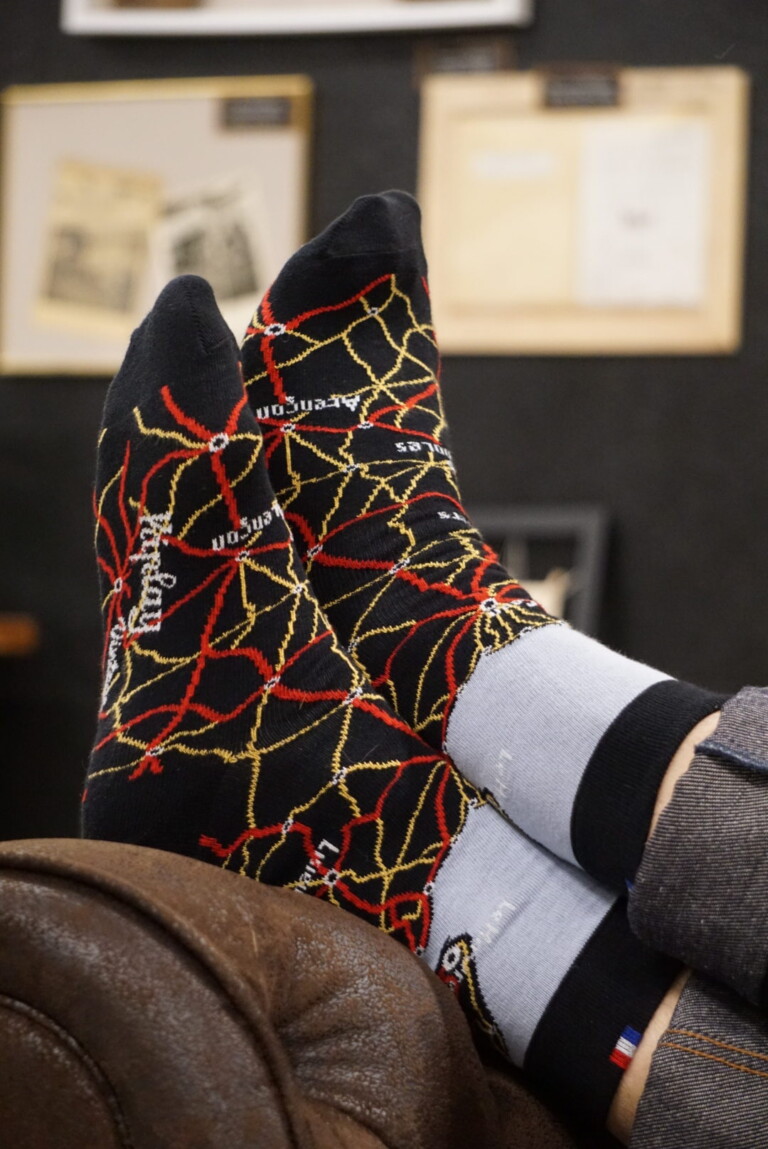 Kiplay Vintage - Chaussettes Carte Homme