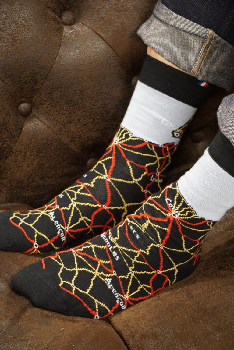 Kiplay Vintage - Chaussettes Carte Homme