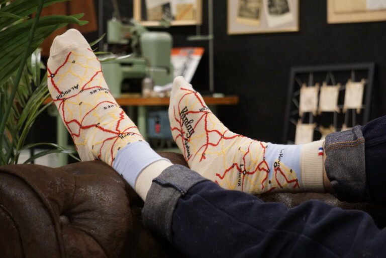 Kiplay Vintage - Chaussettes Carte Homme