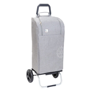 Chariot de courses pliable Carlux – Sac 47L isotherme – Gris par la marque Mon Chariot de Courses Mon Chariot de Courses - Chariot de courses pliable Carlux – Sac 47L isotherme – Gris
