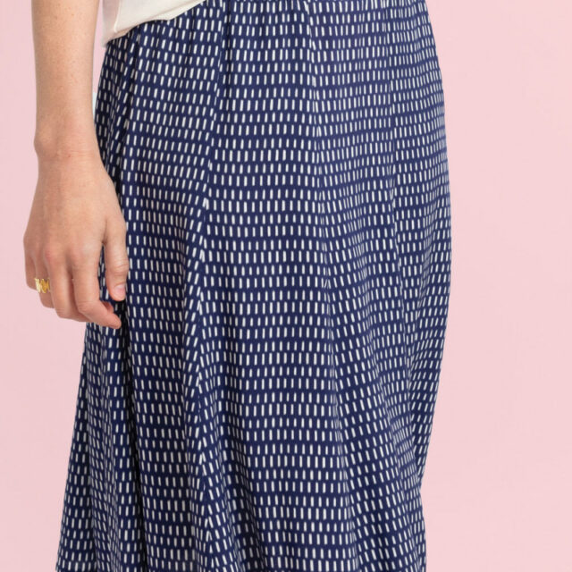 Maison Solfin - Jupe à panneaux en viscose Made in France| B.Solfin