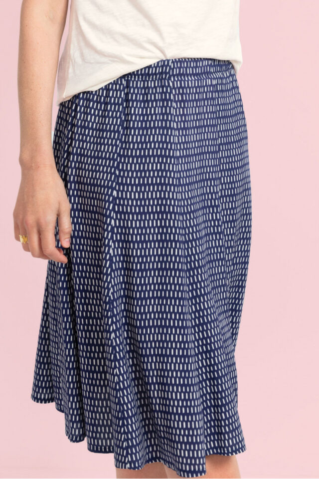 Maison Solfin - Jupe à panneaux en viscose Made in France| B.Solfin