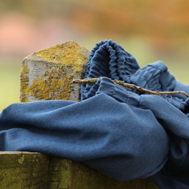 Quintessence - Jupe culotte Margot - jean de coton bleu