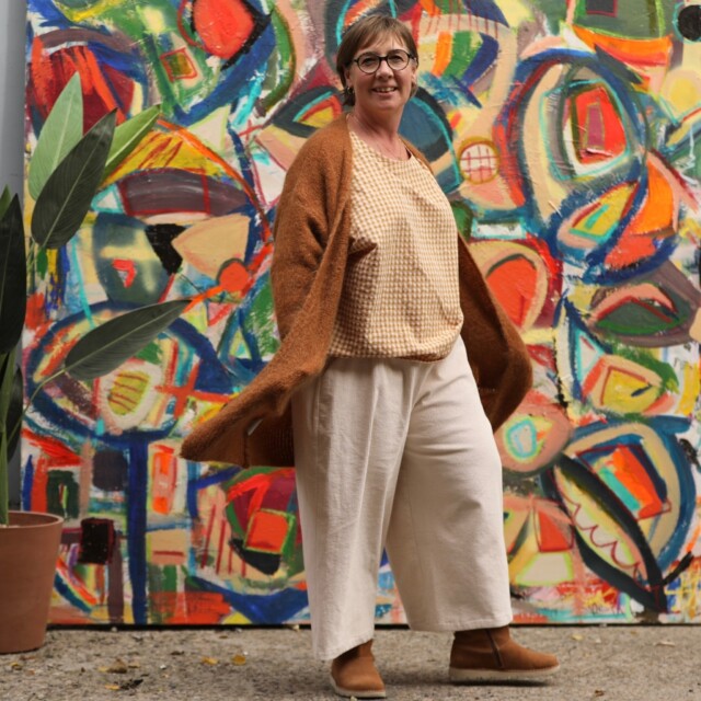 Quintessence - Jupe culotte Margot - sergé de coton noir