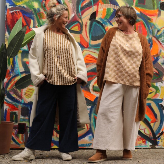 Quintessence - Jupe culotte Margot - sergé de coton noir